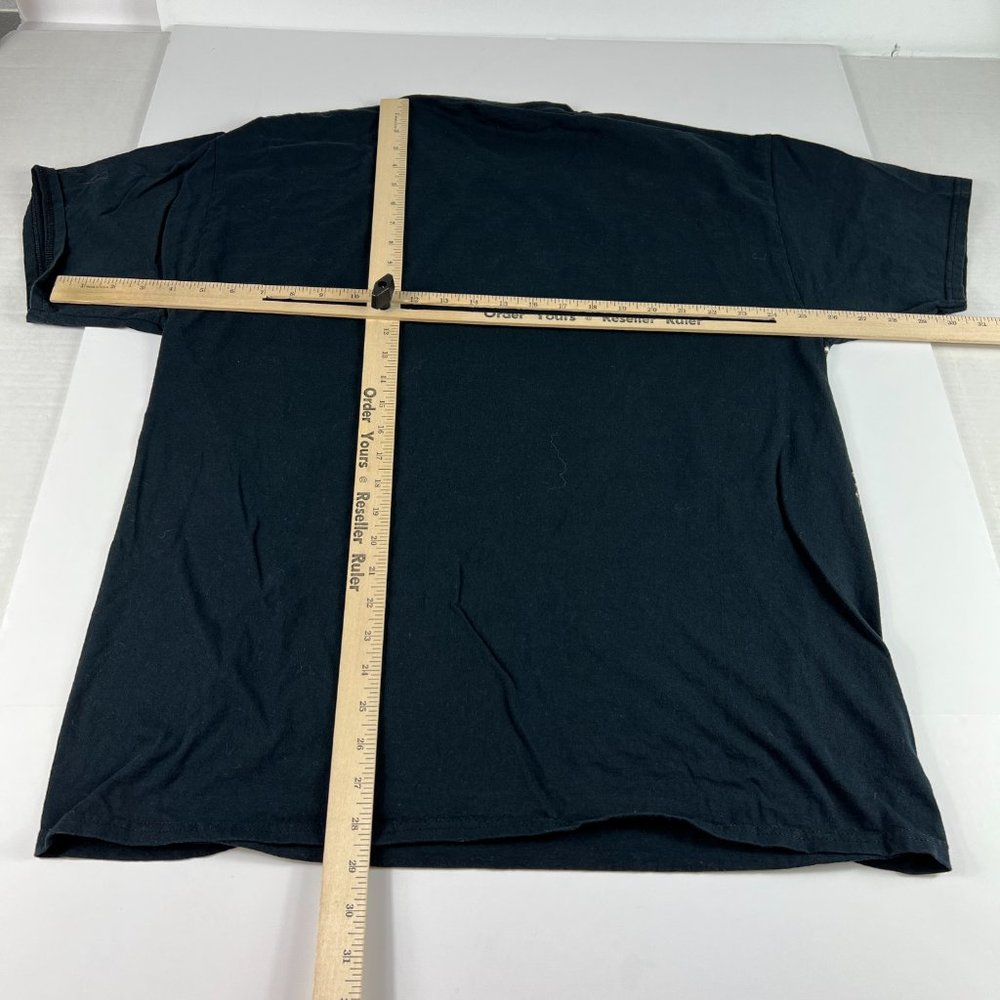 Y2K Native Indigenous Ghost Extra Large Black White Mega Print Short Sleeve Tee - Picture 9 of 12